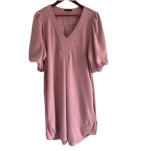 For Cynthia Women’s Pink Soft Modal Blend 1/2 Balloon Puff Sleeve Size XL